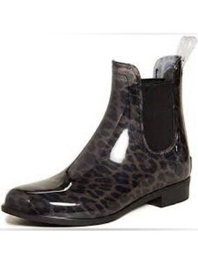 Sam Edelman Tinsley Leopard Print Chelsea Rain Boots | Size 7